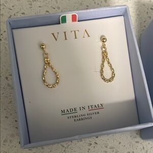 Gold Sterling Silver Earrings